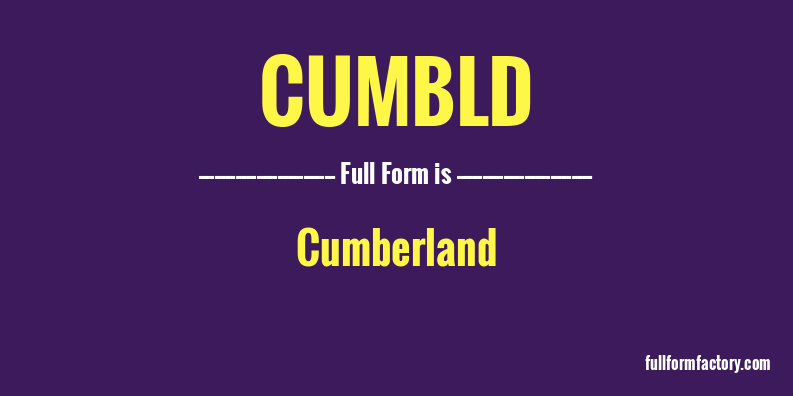 cumbld-full-form
