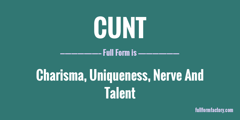 cunt-full-form