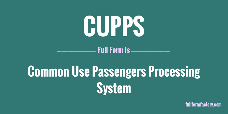 cupps-full-form