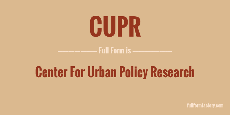 cupr-full-form
