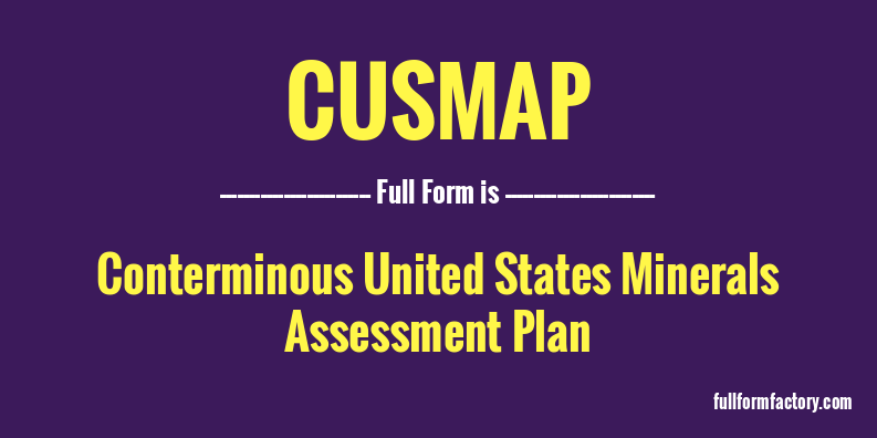 cusmap-full-form