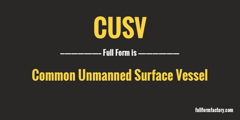 cusv-full-form