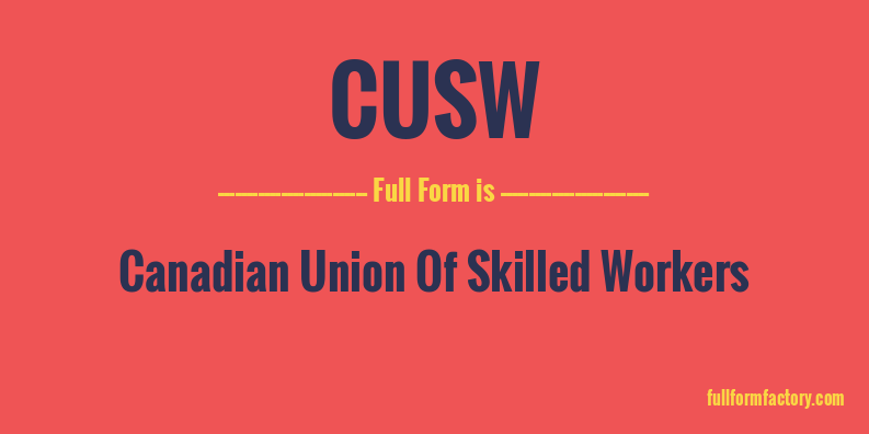 cusw-full-form