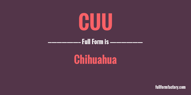 cuu-full-form