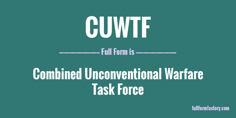 cuwtf-full-form