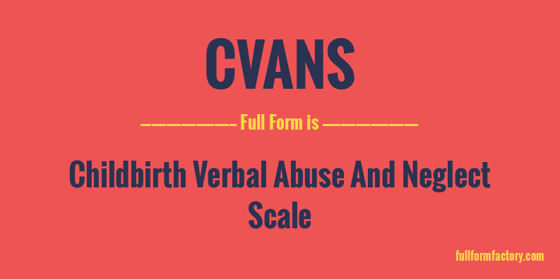 cvans-full-form