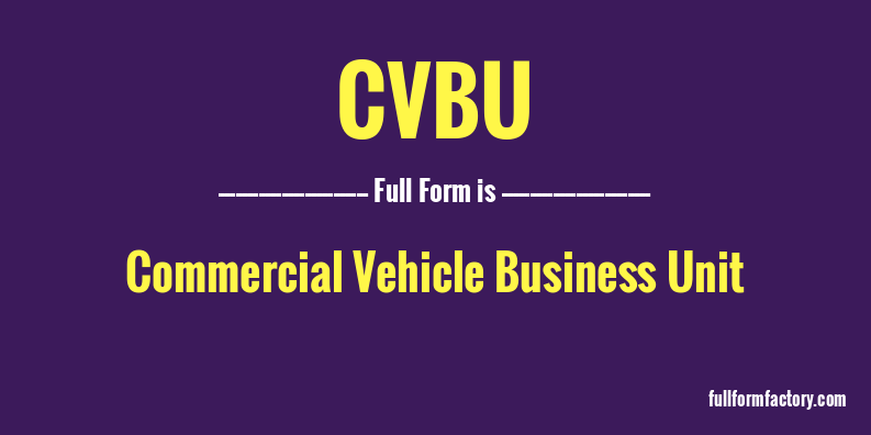 cvbu-full-form