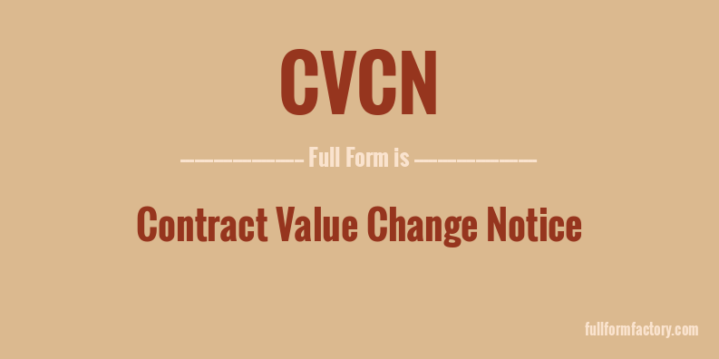 cvcn-full-form