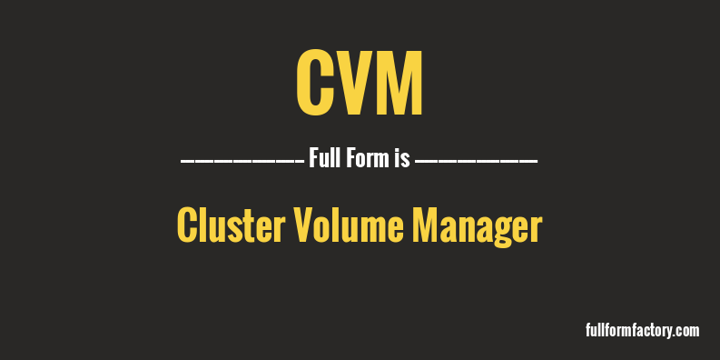 cvm-full-form