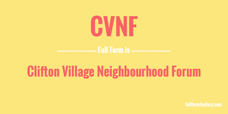 cvnf-full-form