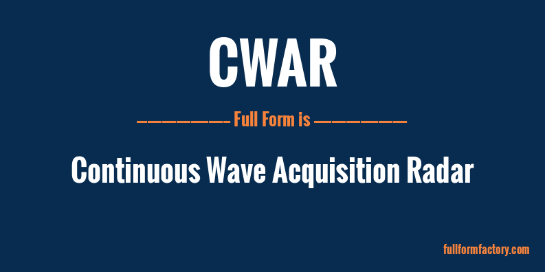 cwar-full-form