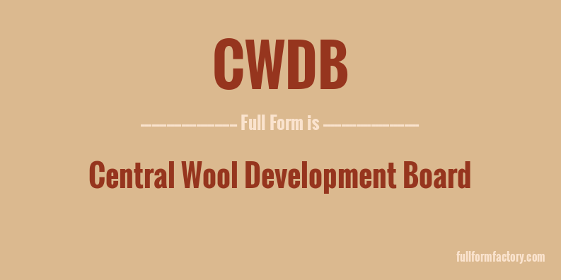 cwdb-full-form