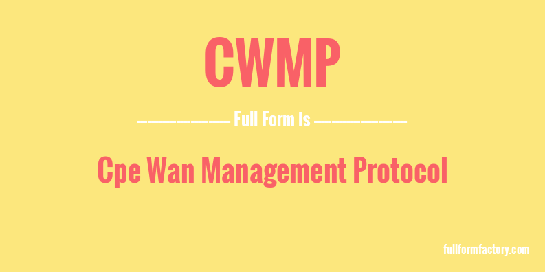 cwmp-full-form