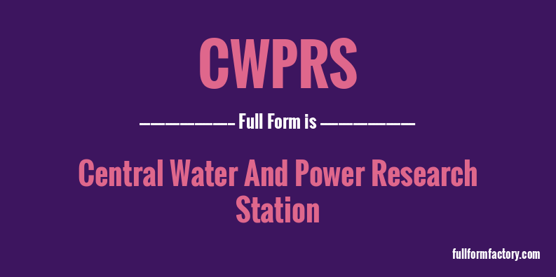 cwprs-full-form