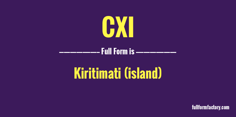 cxi-full-form