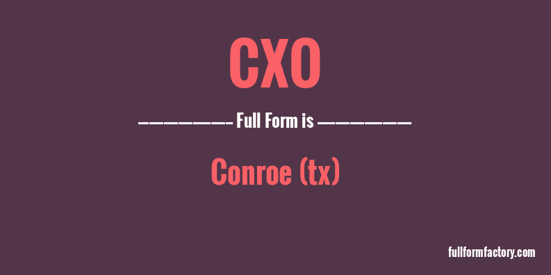 cxo-full-form
