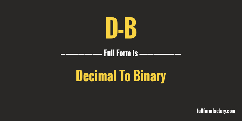 d-b-full-form