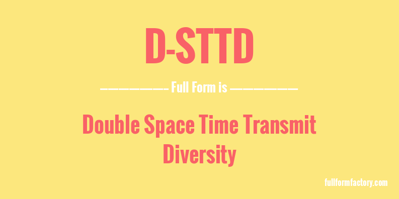 d-sttd-full-form