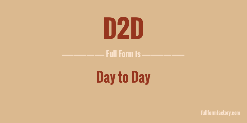 d2d-full-form