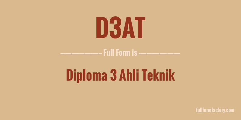 d3at-full-form