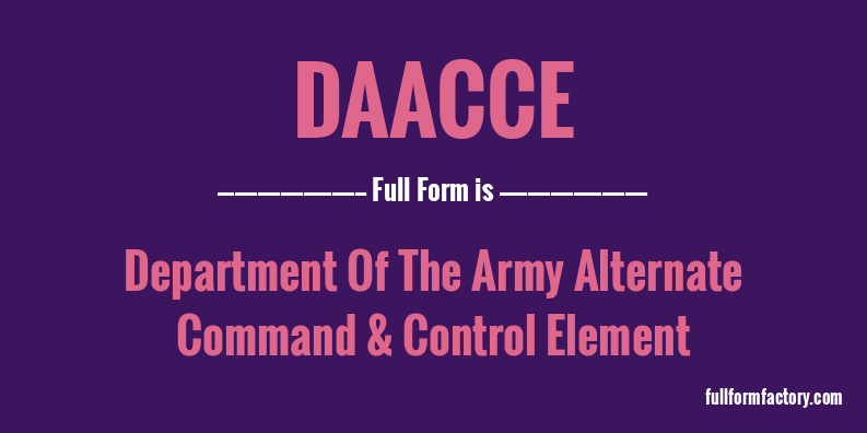 daacce-full-form