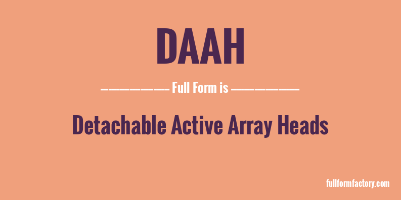 daah-full-form