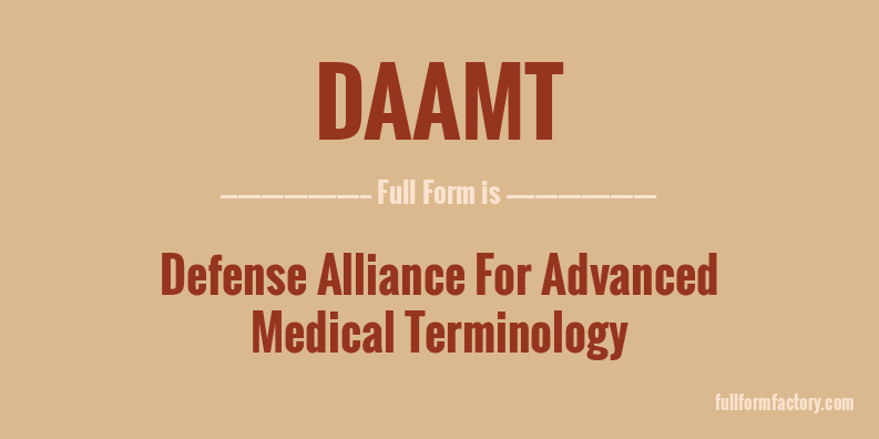 daamt-full-form