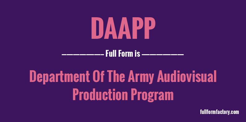 daapp-full-form