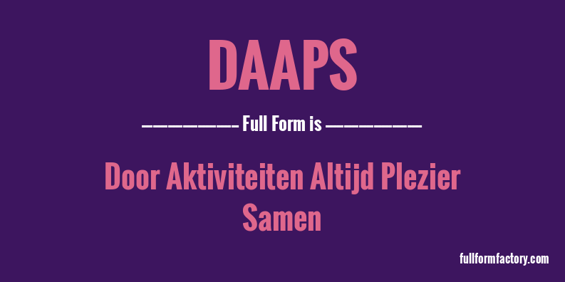 daaps-full-form