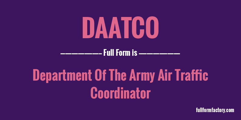 daatco-full-form