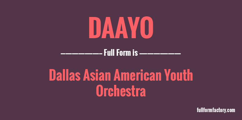 daayo-full-form