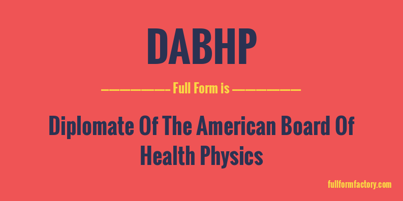 dabhp-full-form