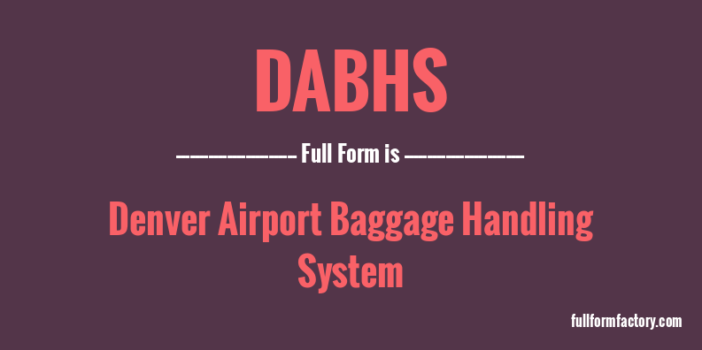 dabhs-full-form