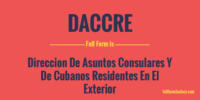 daccre-full-form