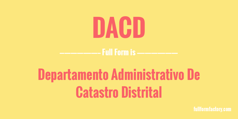 dacd-full-form