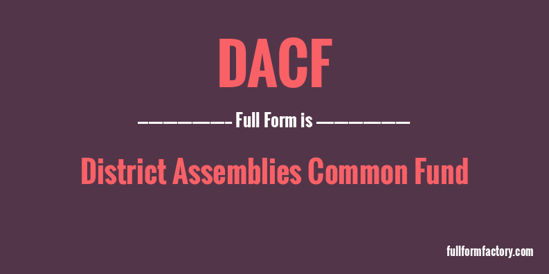 dacf-full-form