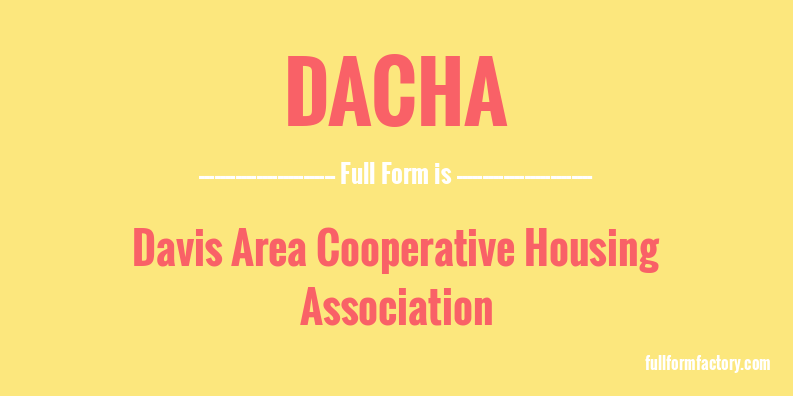 dacha-full-form