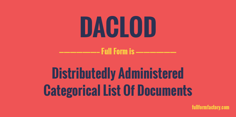 daclod-full-form