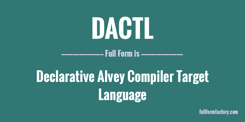 dactl-full-form