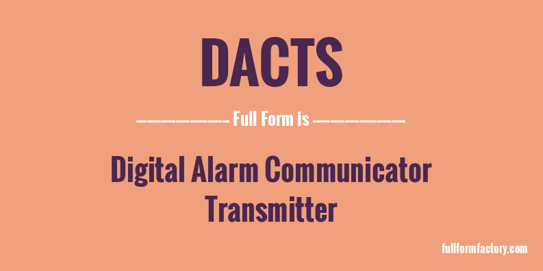 dacts-full-form