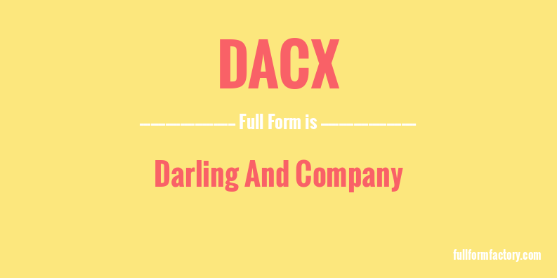 dacx-full-form