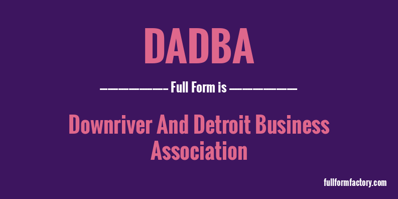dadba-full-form