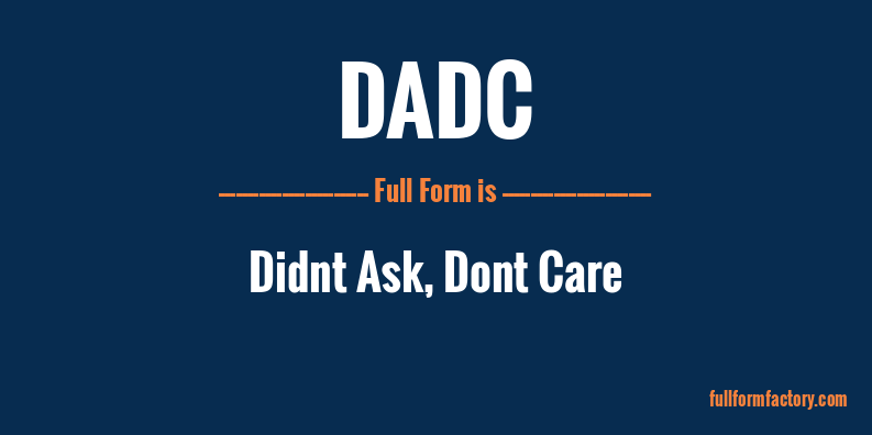 dadc-full-form