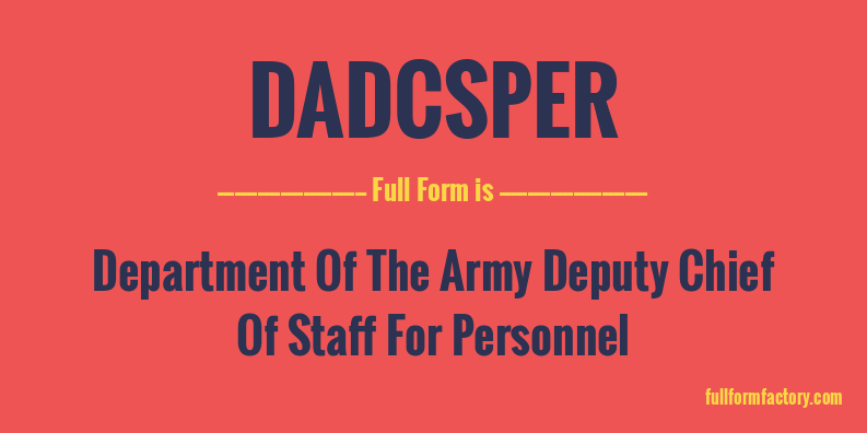 dadcsper-full-form