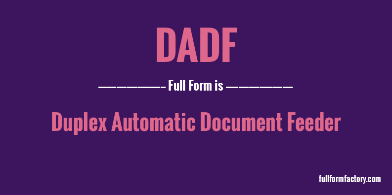 dadf-full-form