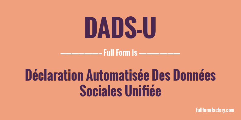 dads-u-full-form