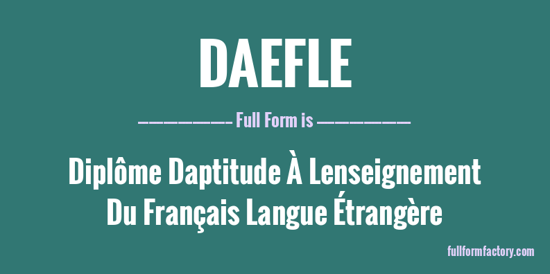 daefle-full-form