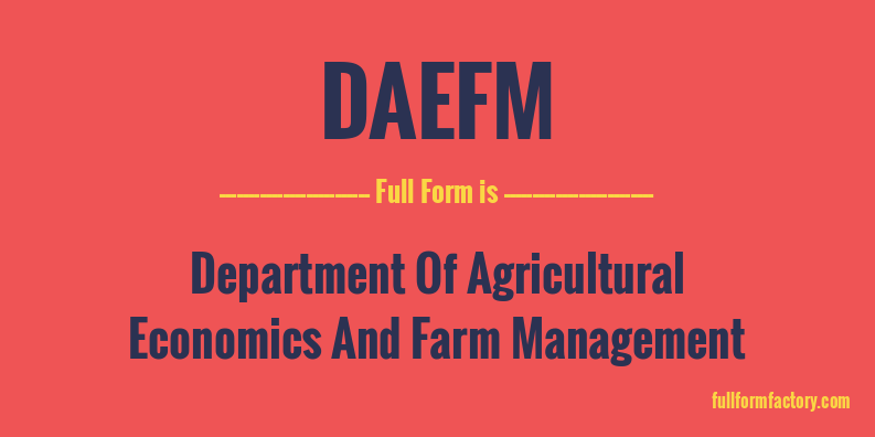 daefm-full-form