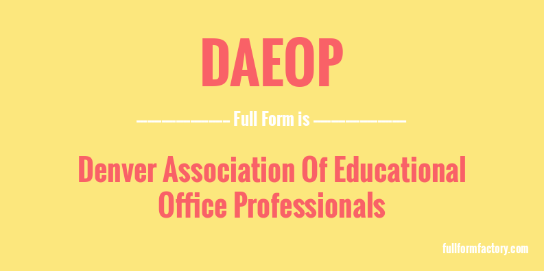 daeop-full-form