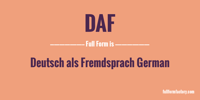 daf-full-form
